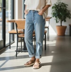 Teva Tan Platform Wedge‎ Sandals Leather Strappy Comfort Shoes Women’s 11